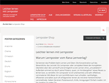Tablet Screenshot of lernposter.com